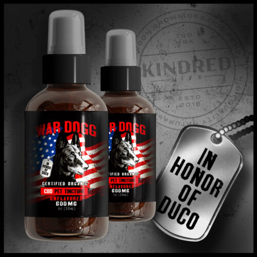 We are proud to be partnering with War HOGG tactical to bring you War Dogg pet tincture